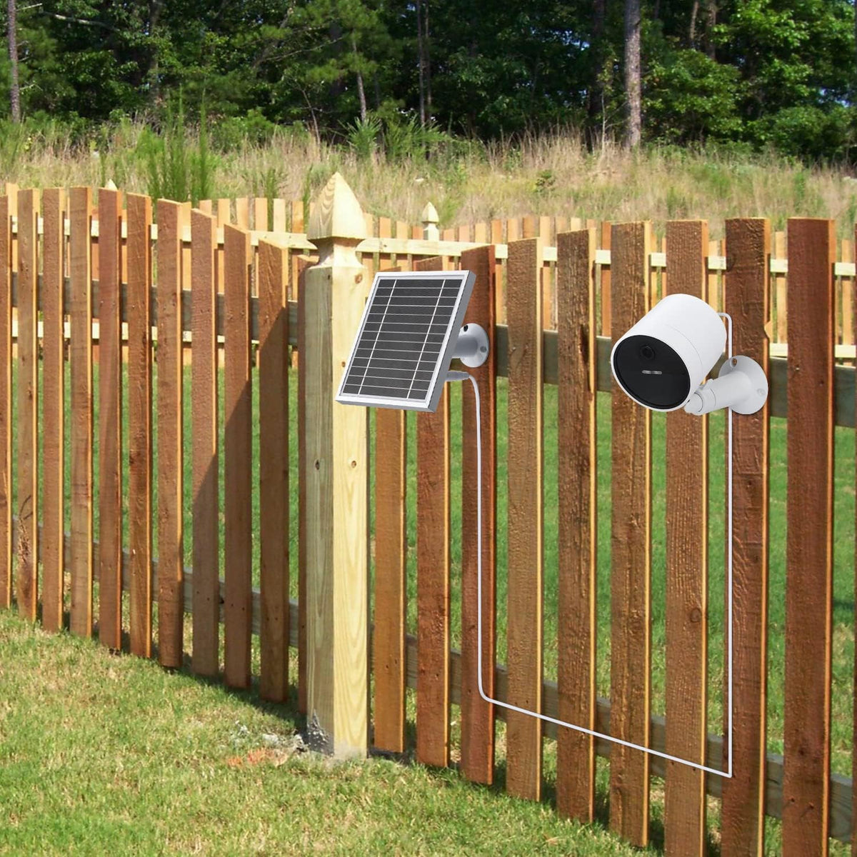Silver 2PACK Solar Panel for Outdoor Security Camera K903