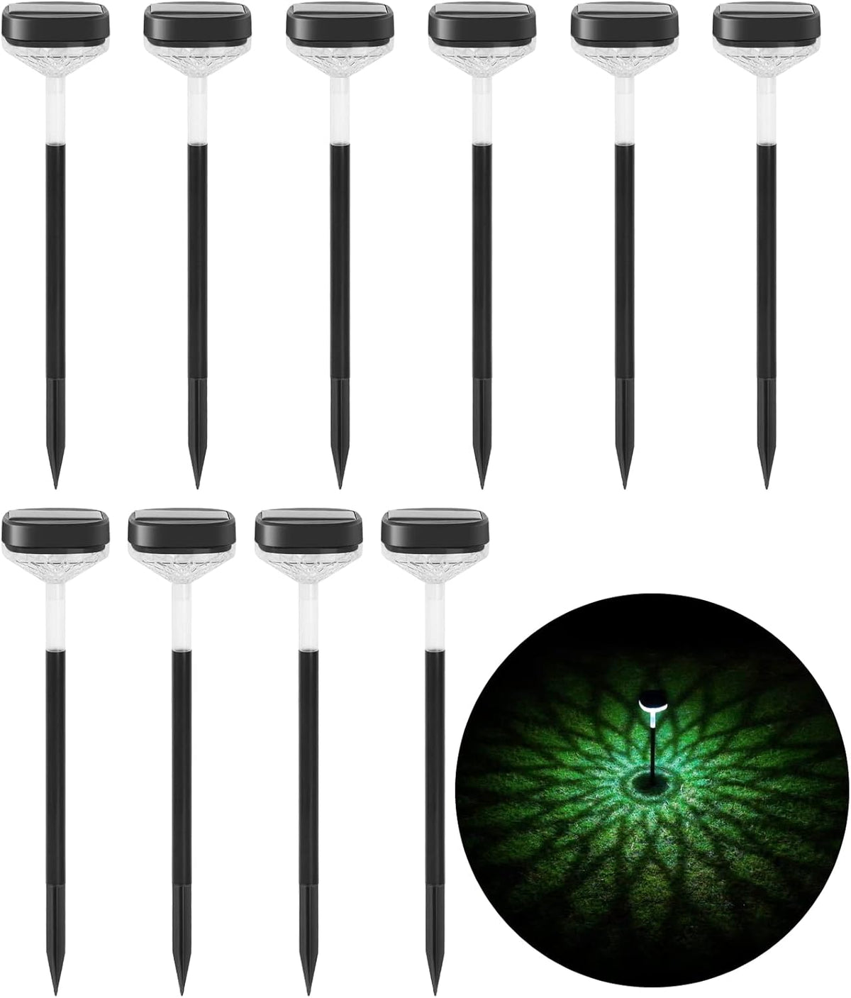 4 Pack Solar Pathway Lights H459368