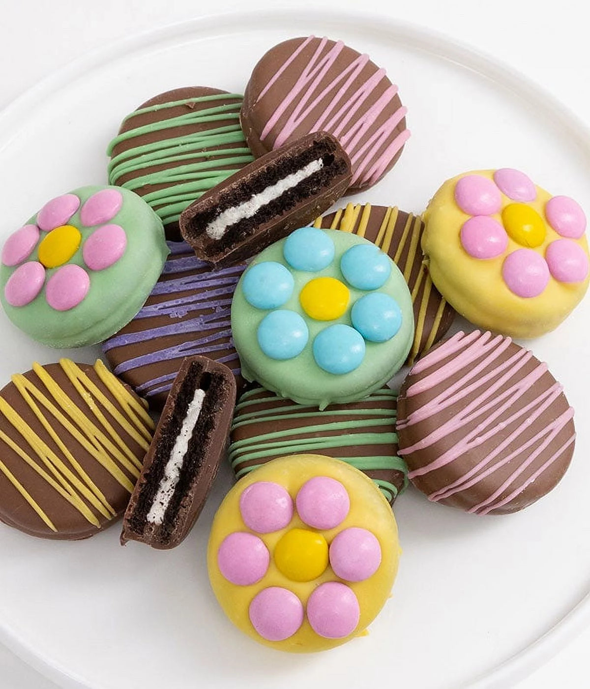 Fresh Flowers Chocolate Covered Cookies S5998