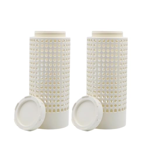 2 Pack White PVC In Ground Worm Composter D4864