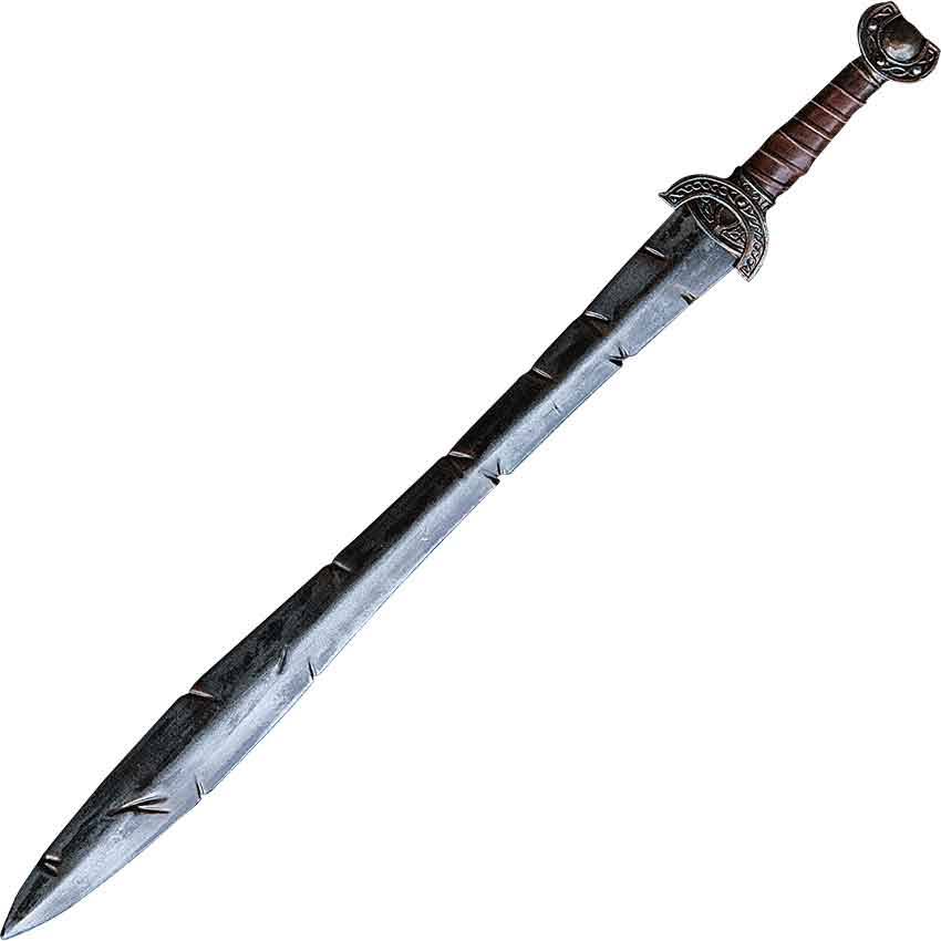 Celtic Leaf LARP Sword 100 cm Leather T2878