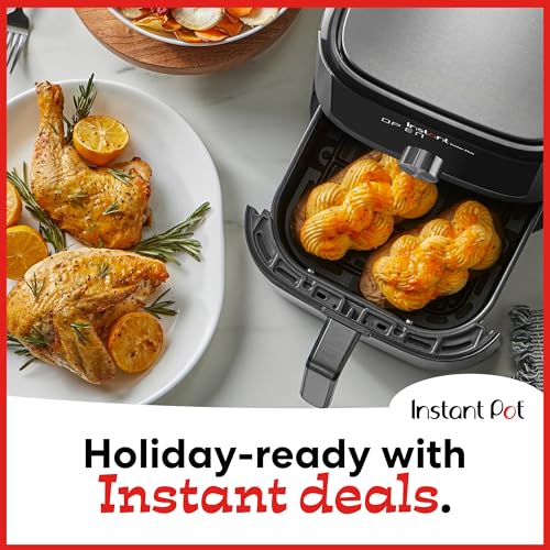 6QT XL Air Fryer, 6-in-1, Dishwasher-Safe, Black P96556
