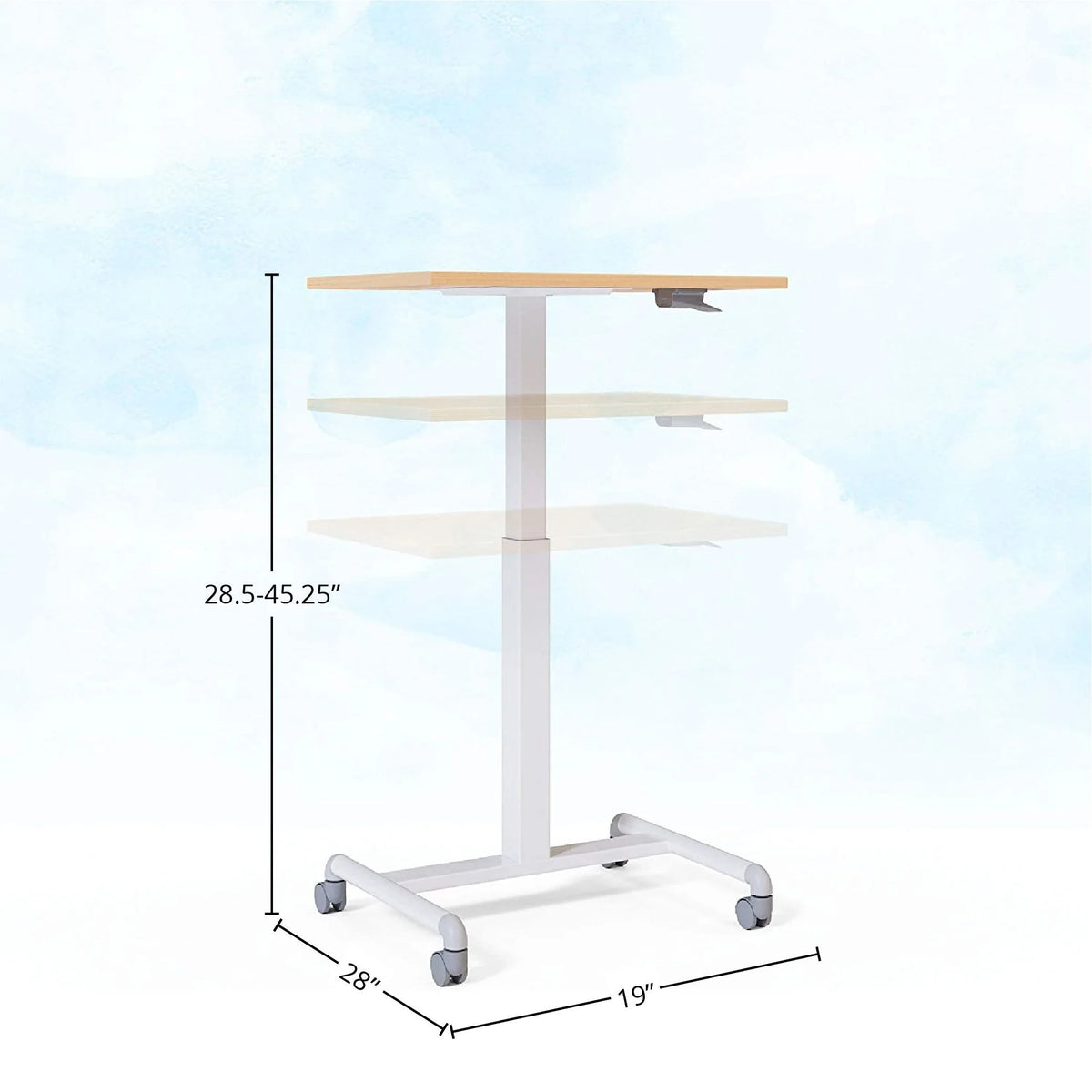 Mobile Height Adjustable Pneumatic Table C302