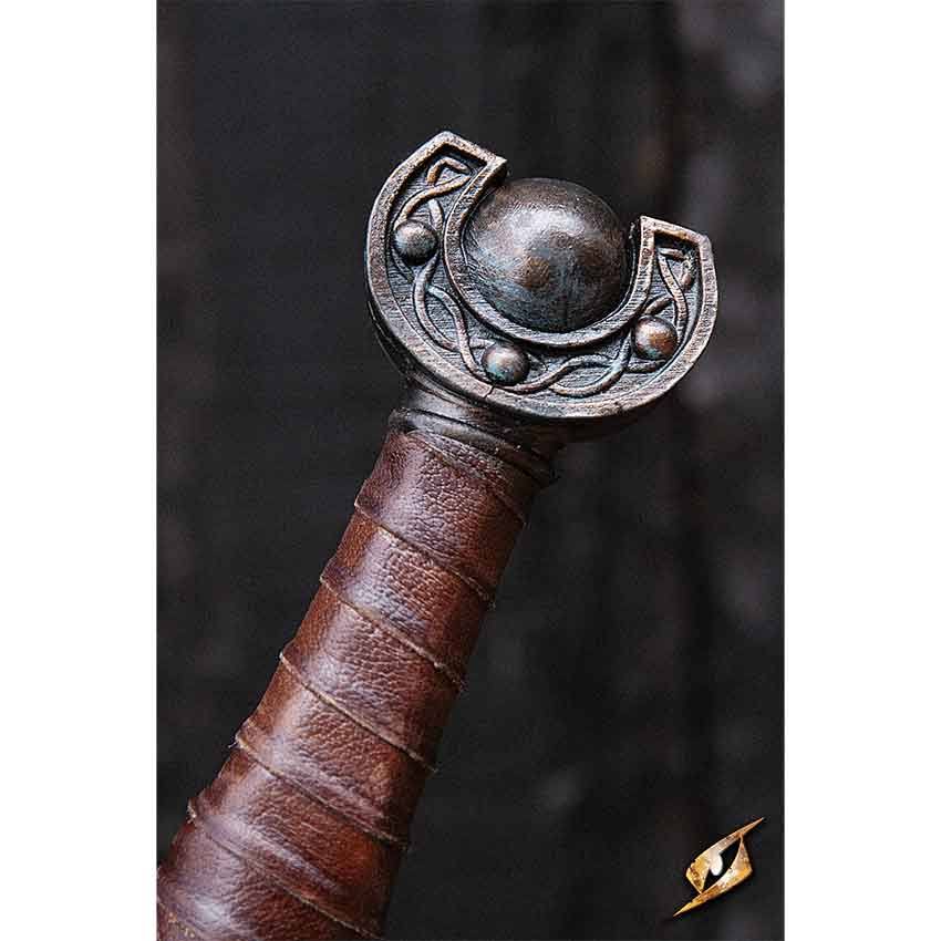 Celtic Leaf LARP Sword 100 cm Leather T2878