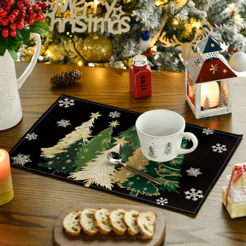 Red Christmas Placemats Set of 4 G72051