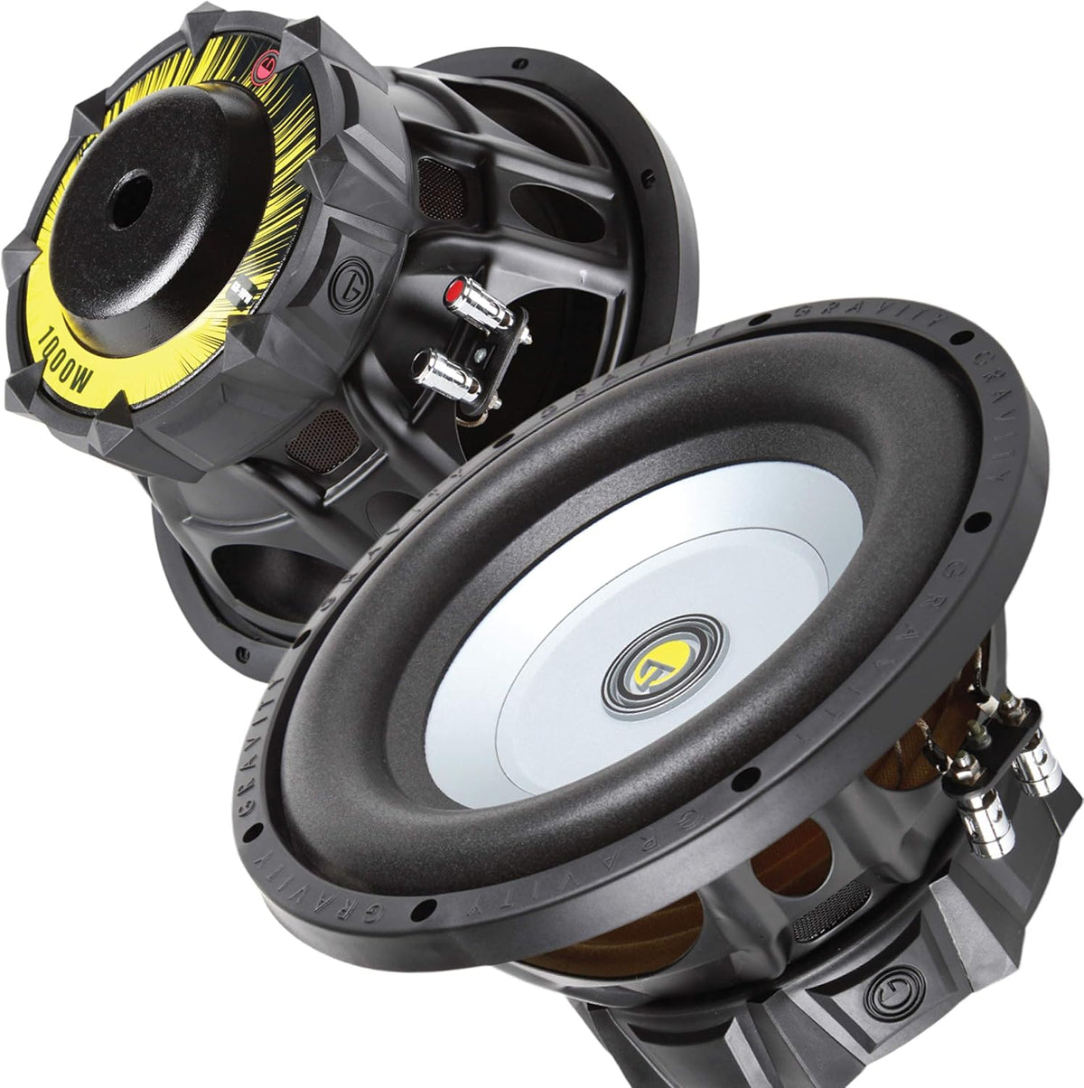 10 Inch 1000 Watt Car Audio Subwoofer 4 Ohm DVC Pack of 2 T606667