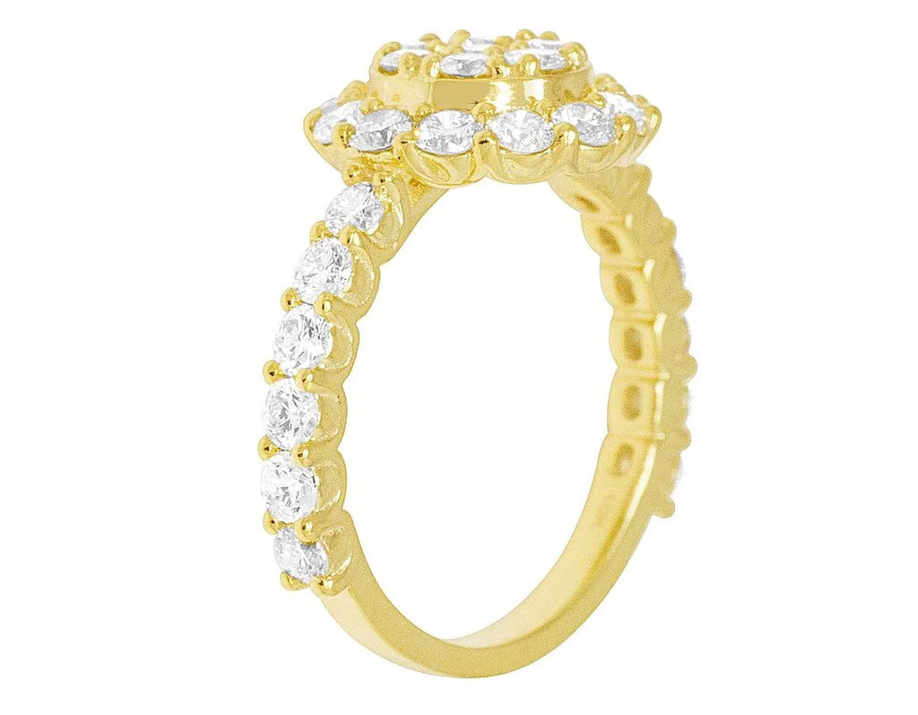 10K Yellow Gold Diamond Engagement Ring 2 CT Q779282