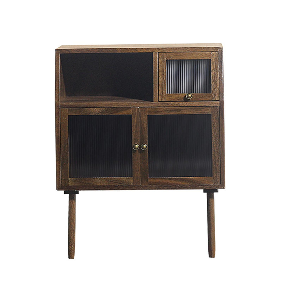 1/6 1/12 Scale Dollhouse Walnut Cabinets Cupboard K376