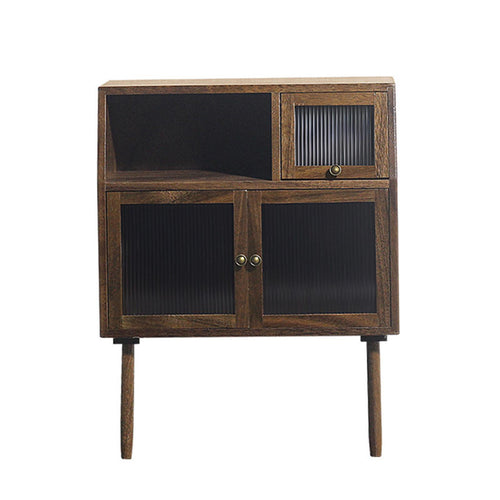 1/6 1/12 Scale Dollhouse Walnut Cabinets Cupboard K376