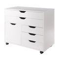 White 3 Section Mobile Storage Cabinet C586039