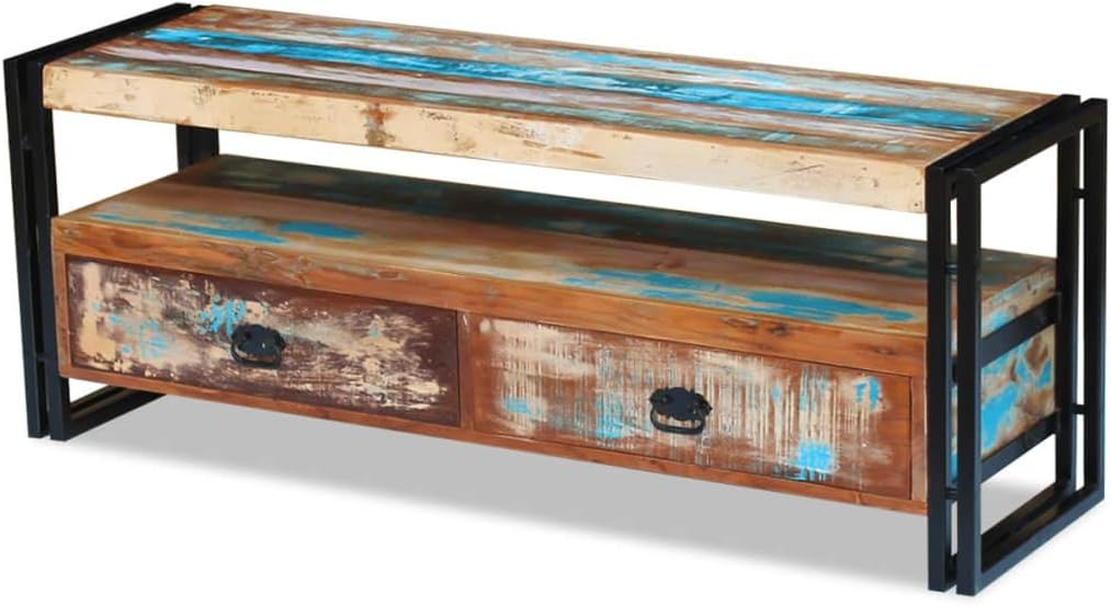Solid Reclaimed Wood TV Cabinet Q865