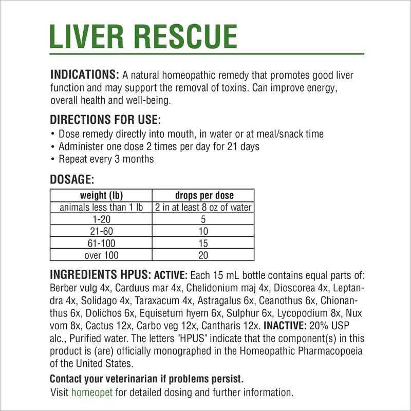 Liver Rescue Pet Supplies F11010
