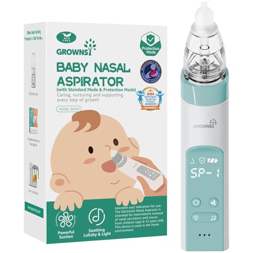 Baby Nasal Aspirator with 3 Soft Silicone Tips F326