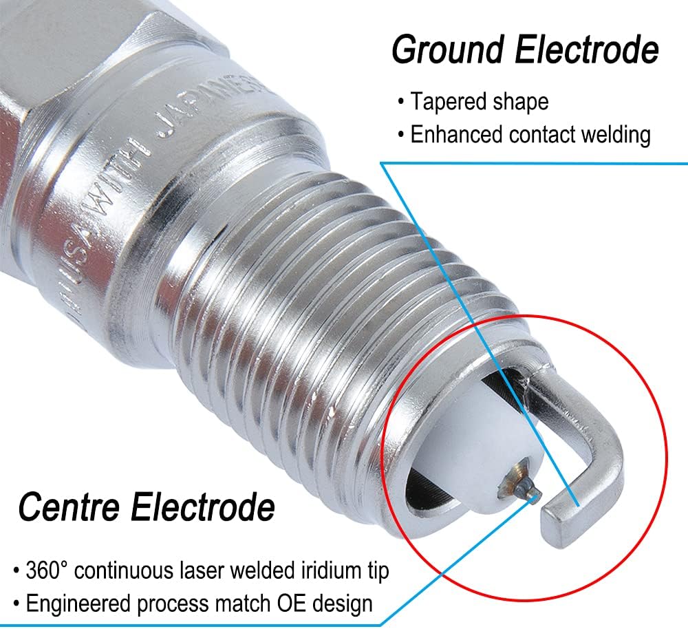 Spark Plug Wires & Spark Plugs Set Pack of 2 H555