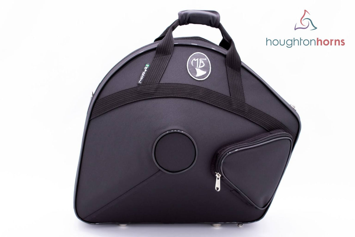 Black Leather French Horn Case V36622