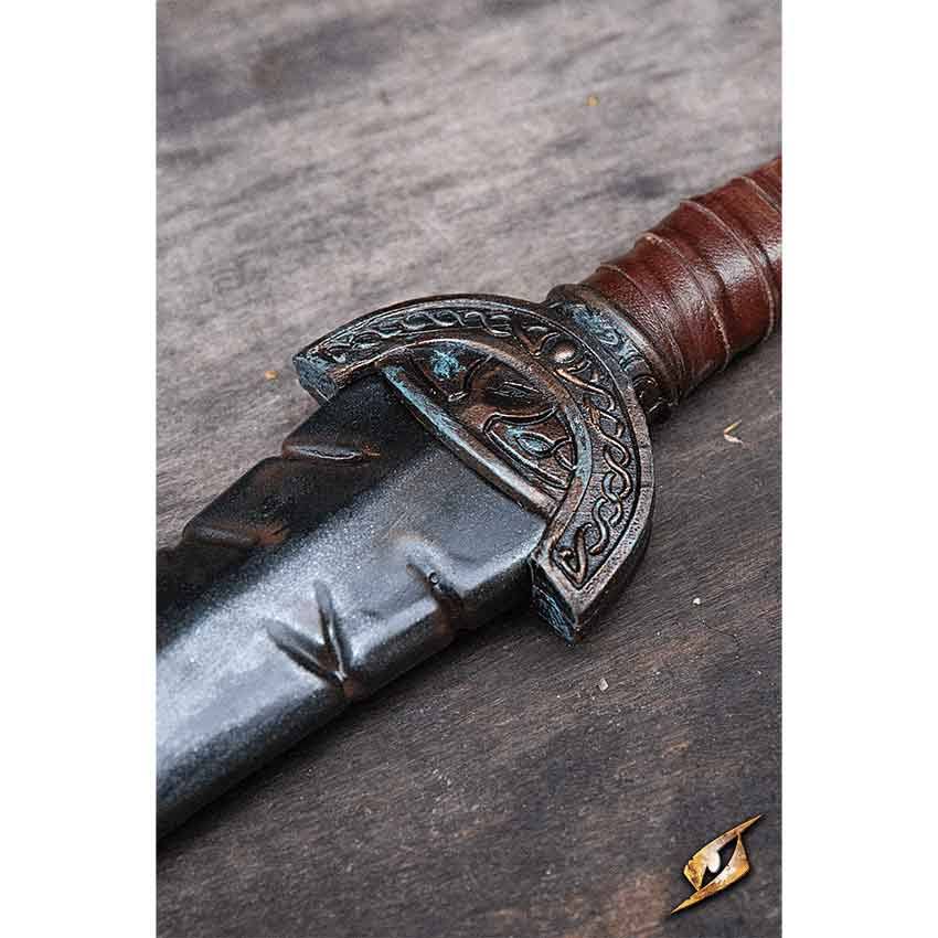 Celtic Leaf LARP Sword 100 cm Leather T2878