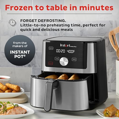 6QT XL Air Fryer, 6-in-1, Dishwasher-Safe, Black P96556