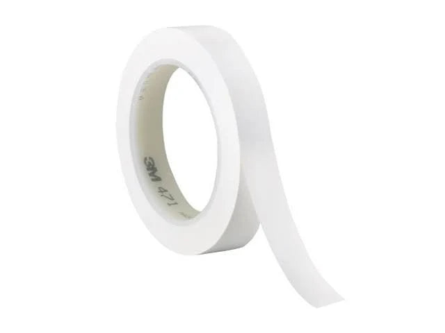 White 1/2x22 x 36 Yard Vinyl Tape (3 Pack) H33640