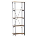 Solid Wood Bookcase in Rustic Brown Y1673