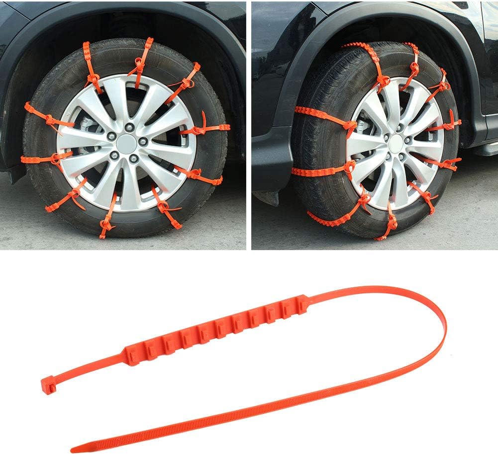 20pcs Nylon Anti-Skid Snow Tire Chains with Gloves N3314
