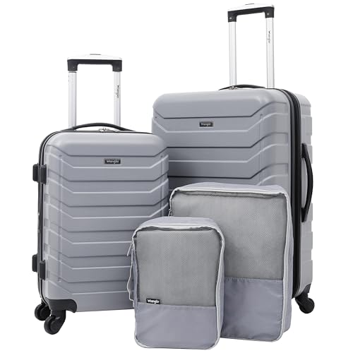 Green 4 Piece Set Luggage & Packing Cubes T5667