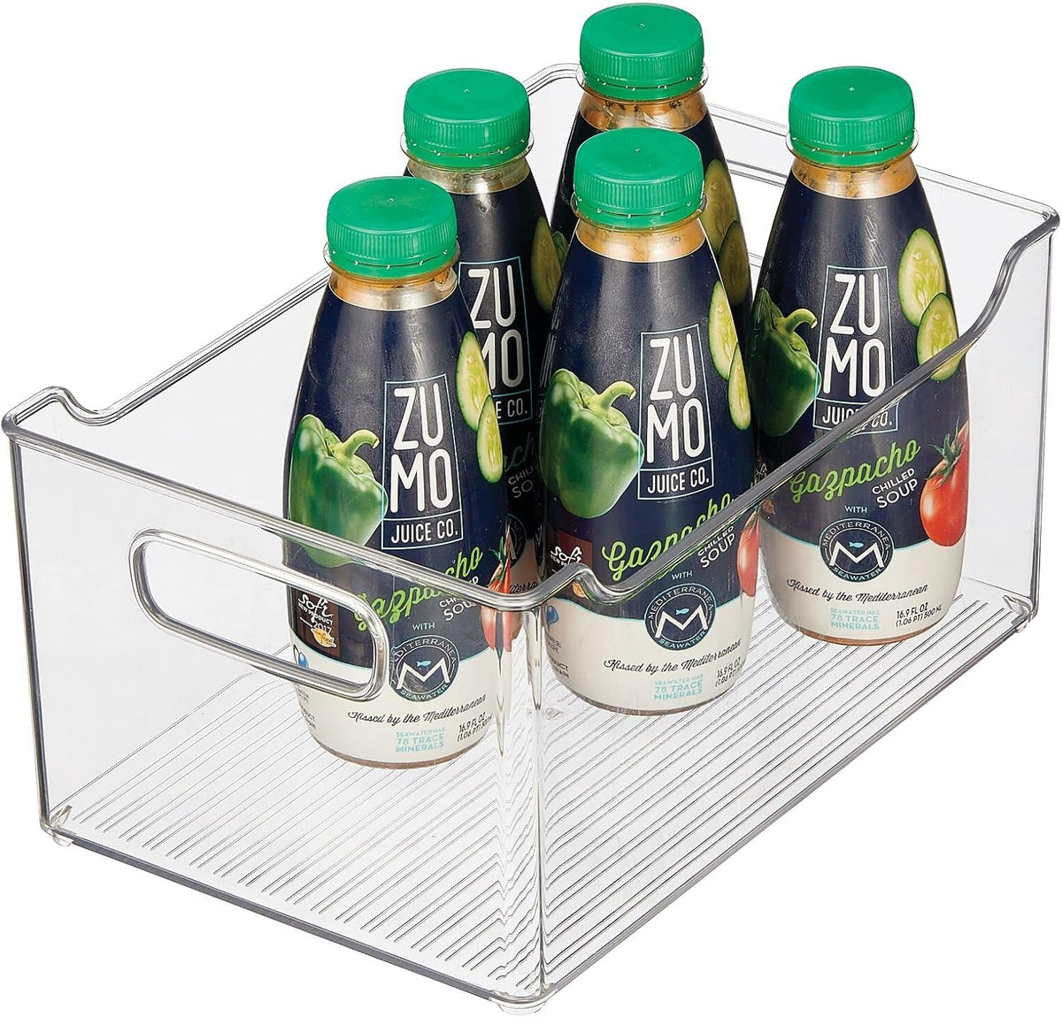 Clear Plastic Storage Bin with Handles I3123