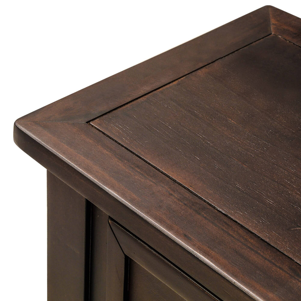 Old Pine 2-Drawer Console Table with Bottom Shelf Q78872