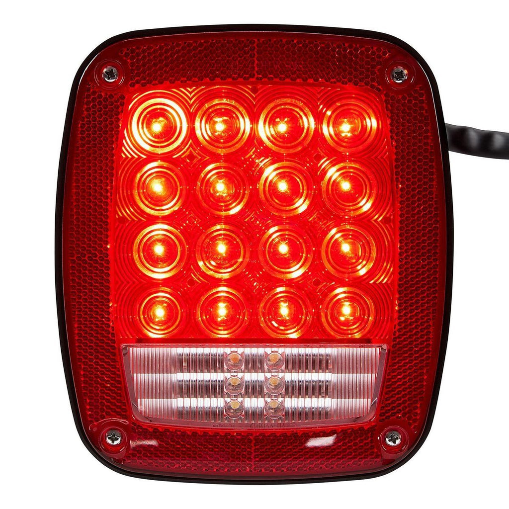 LED Rectangular 6 Function Tail Signal Light D8161