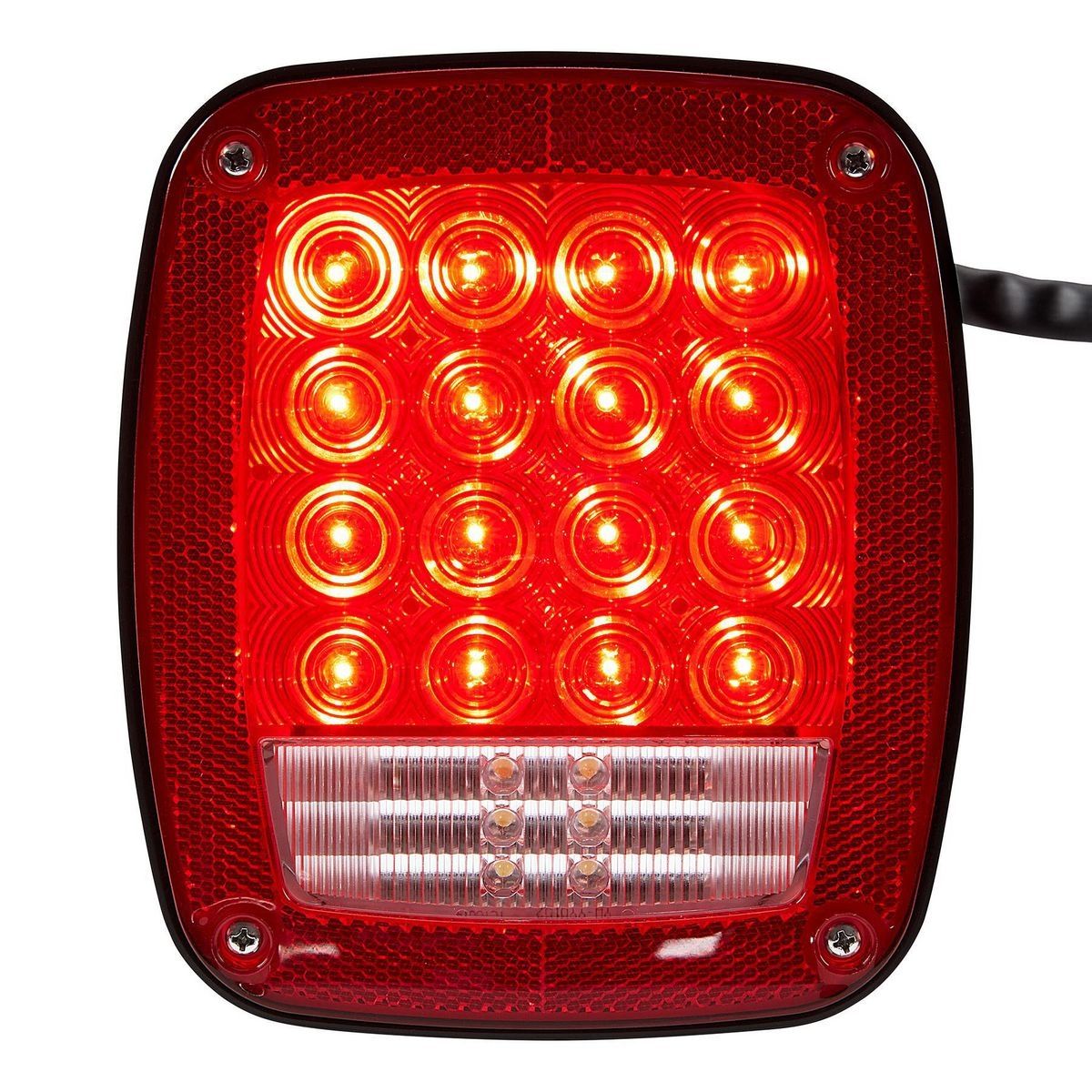 LED Rectangular 6 Function Tail Signal Light D8161