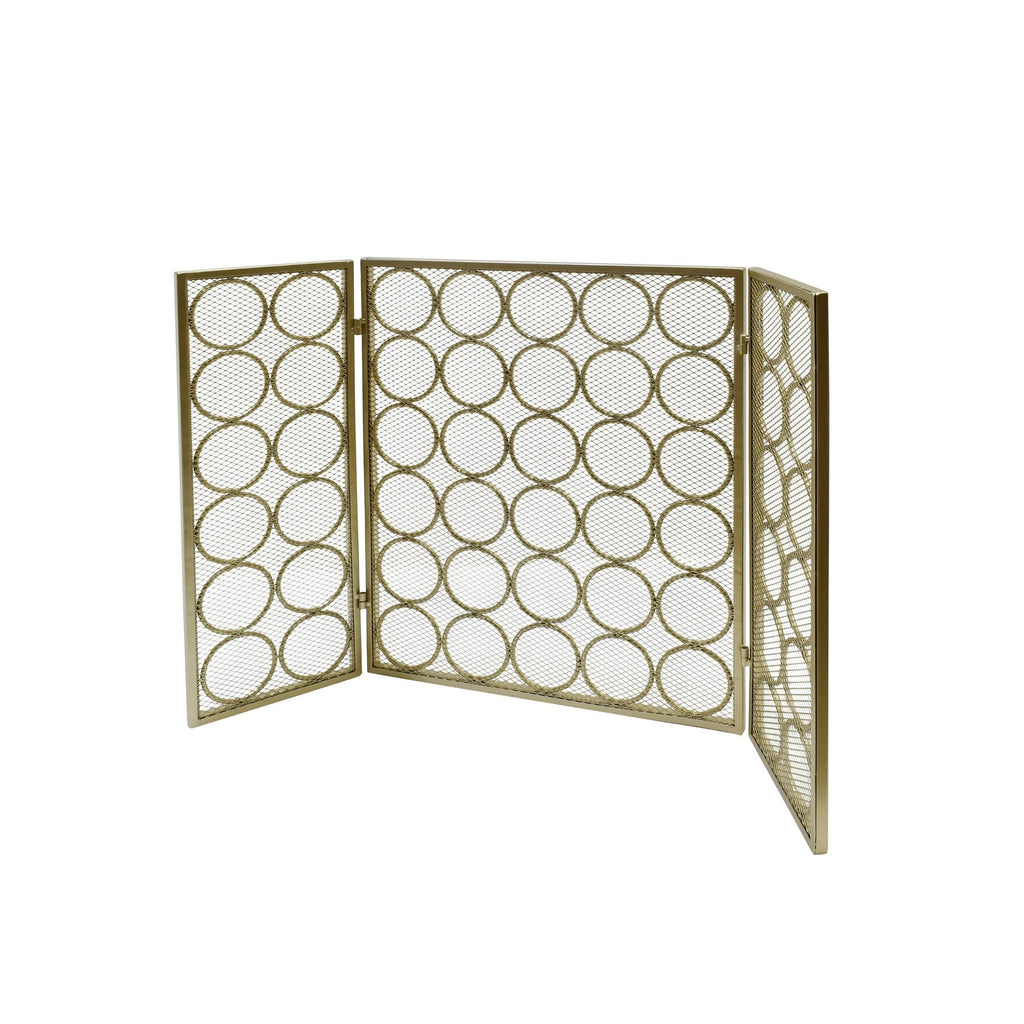 Three Panel Iron Firescreen K55598