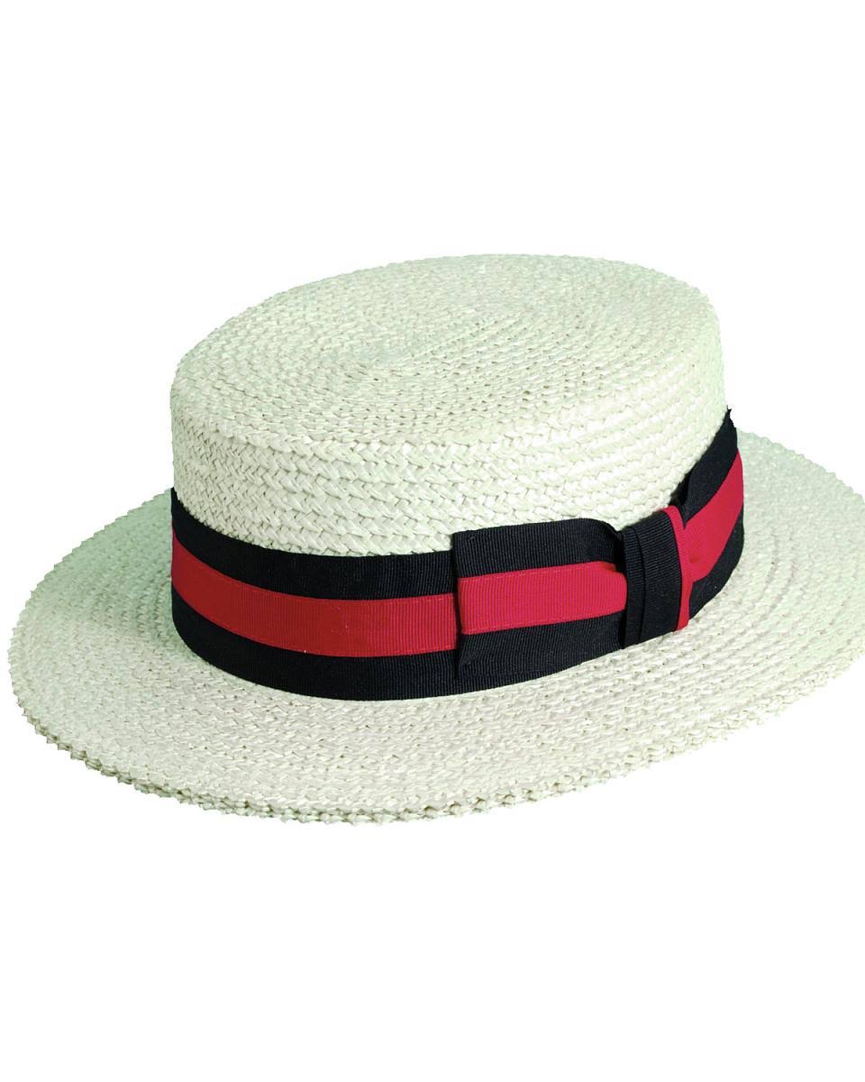 Straw Boater Hat Size M Y851