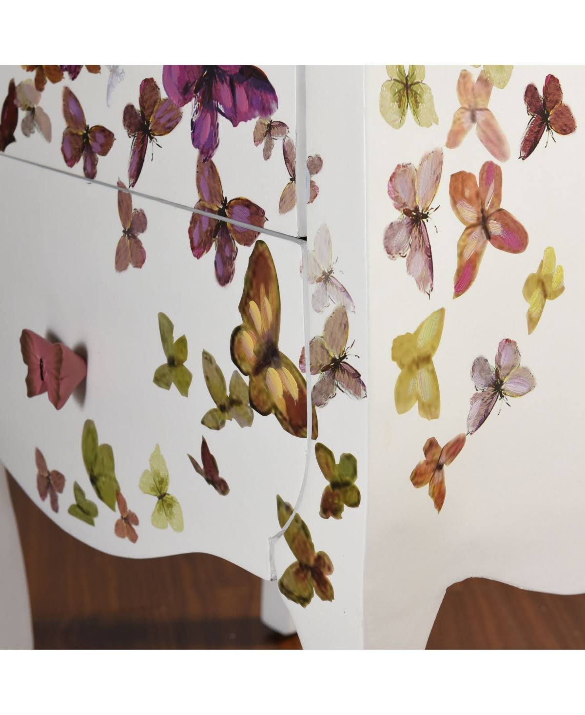 White Two Drawer Accent Cabinet M701480