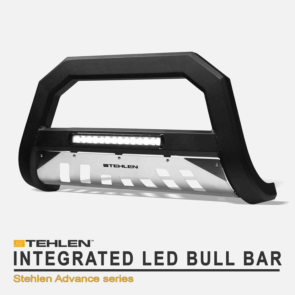 Matte Black Aluminum LED Bull Bar O43892